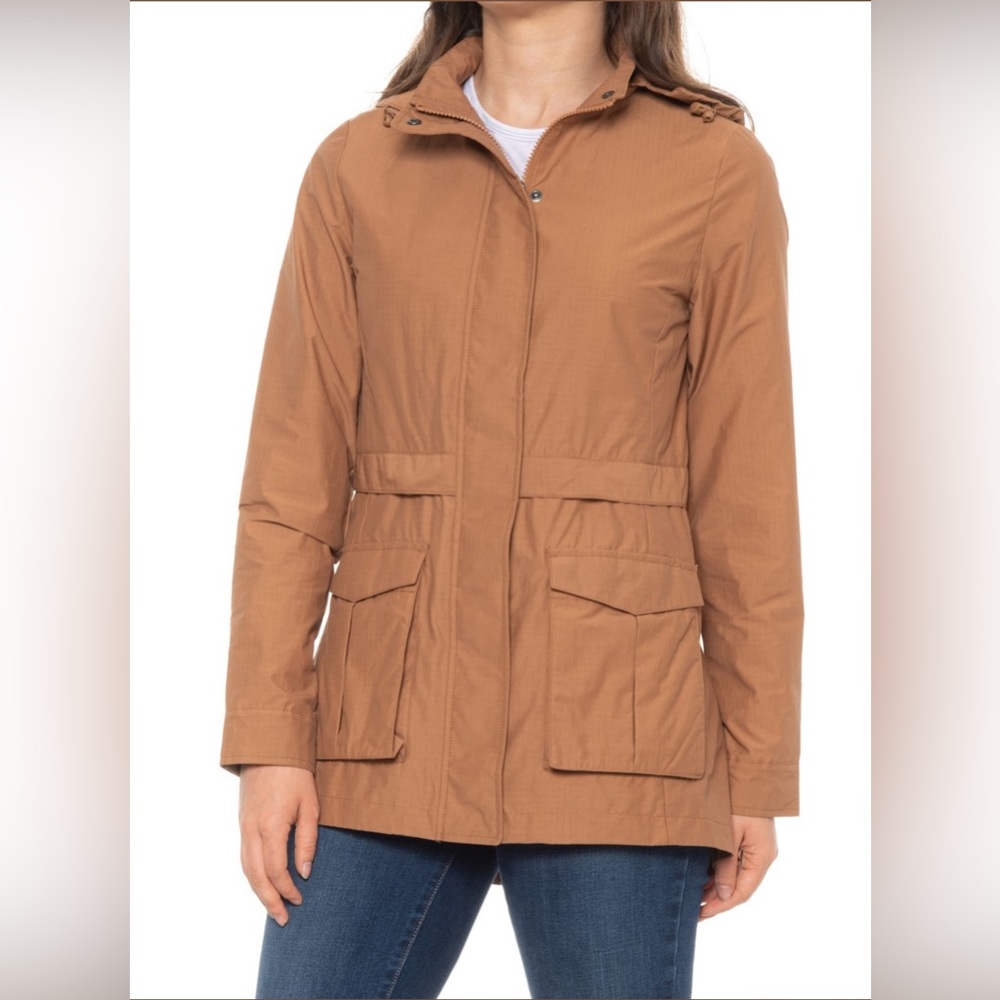 Peter Millar Joan Hooded Utility Jacket Size XS Color Camel